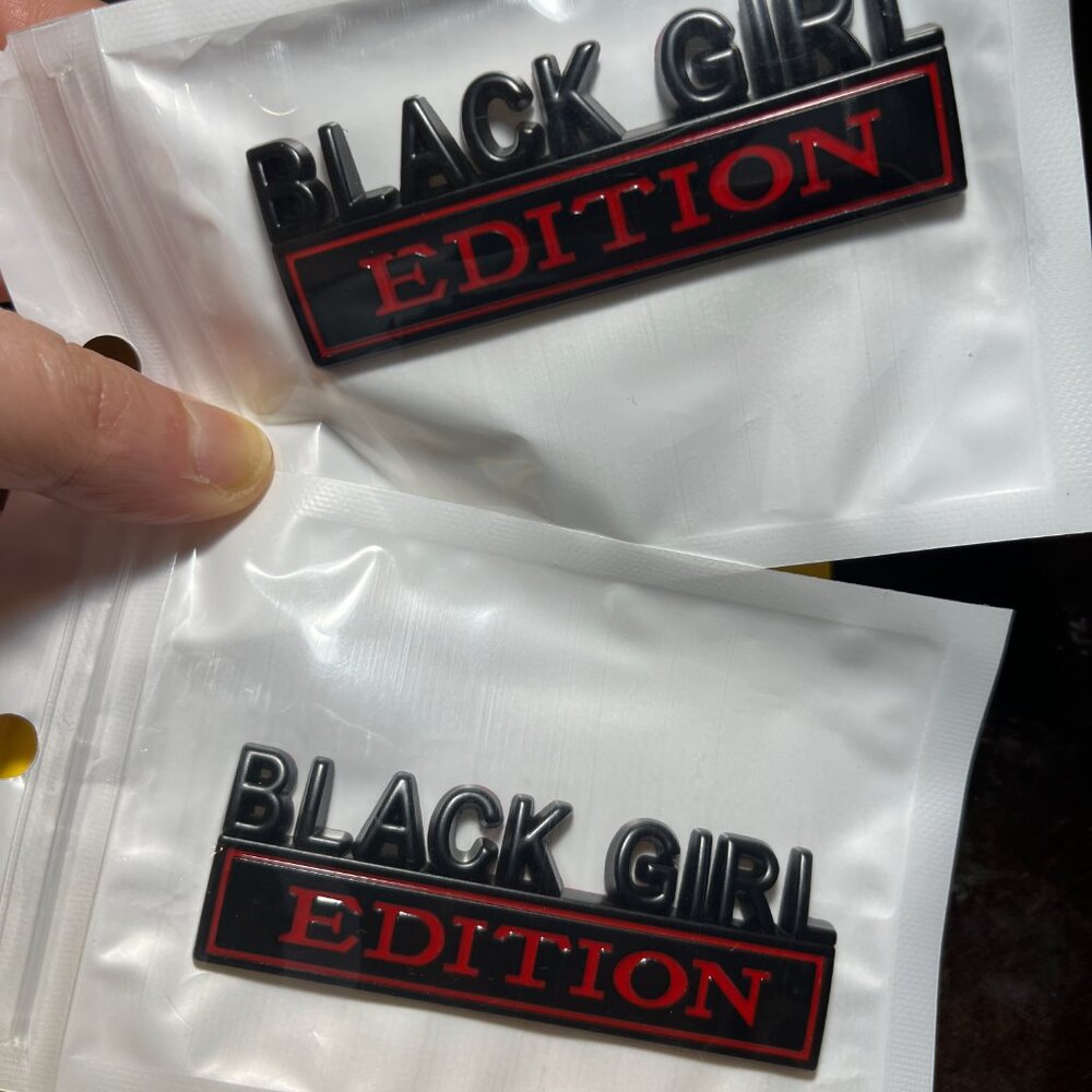 Black Girl Edition Fender Badge for a Car‎ or Truck (Set of 2 / New)